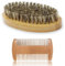 Bartbürste Wildschweinborsten,Bart Bürste und Bartkamm,Bartbürste Männer,Natürliches Bambus Beard Brush für Männer Hause Reise Tägliche Bartpflege Styling Gestaltung