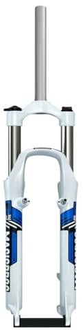 26 Inch Mountain Bike Suspension Fork Travel 100mm Suspension Fork 1-1/8 Straight Tube Disc Brake V-Brake Bicycle Fork QR 9mm Manual Lock