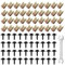 80 Stück Kfz Schraube Mutter Clip Kit, Auto Blechschrauben Kotflügel, Blechmutter Schraube Mutter Clip Kit für Radkastenabdeckung Kotflügel Platte