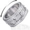 Fidget Spinner Ring Silber 925, Anti stress ring Drehbar Damen Herren Anti-angst Spinner Ringe, ADHS Ringe zum Drehen, Zahnrad Ring Drehbar, Geschenke Schmuck mit Ringbox