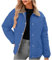 FGVFCS Fleece-Jacke für Damen, Wintermäntel, durchgehender Reißverschluss, langärmelig, Revers, Thermo-Fleece-gefütterte Jacke, Diamant-Pufferjacken, Damen, Winter, warm, dicke Mäntel, Übermäntel,