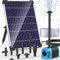 POPOSOAP Bomba de agua solar de 12 W, bomba de fuente de agua solar con bomba sumergible de 160 GPH para estanque, estanque, pecera, jardín, piscina, características de agua