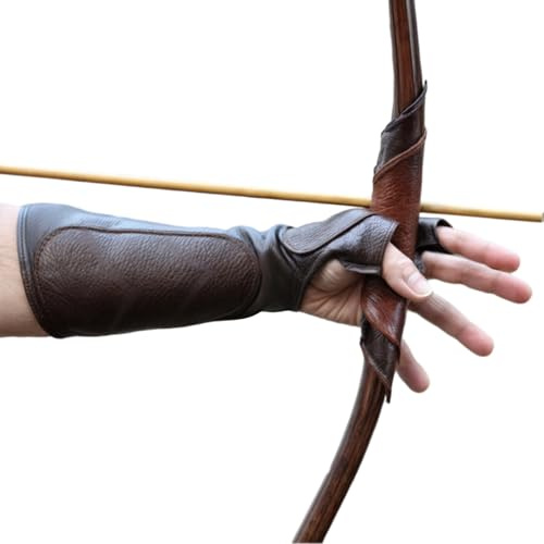 Protector de brazo para tiro con arco de piel sintética, protección ajustable del antebrazo, cómodo para práctica, caza y competiciones