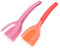 TOPPERFUN 2 Pièces Poêle à grillé pour omelette flipper à crêpes spatule à crêpes flipper nageoire à oeufs en silicone spatule à oeufs flipper Gel de silice