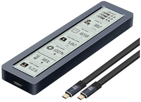 Uxsjakjsd M.2 SSD NVME Enclosure USB3.2 Gen2x2 Tipo C 20 Gbps SSD Case M.2 NVME Enclosure Disk Box Tool Free SSD Case