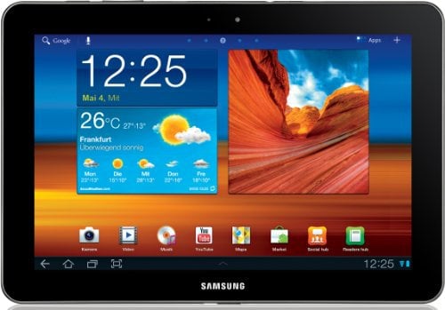 Samsung Galaxy Tab 10.1 P7500 Tablet (25,6 cm (10,1 Zoll) Touchscreen, 3G, 3 MP Kamera, Android 3.1, 16 GB interner Speicher) weiß