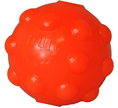 Jolly Pets Jolly Jumper Bouncing Treat Dog Ball, 4 in Large, Orange
