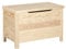 Baúl de almacenaje de madera maciza de pino con patas cuadradas 48x70x40cm