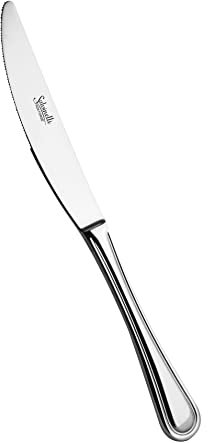Salvinelli Queen Set Inossidabile, Acciaio Inox, Coltello da tavola Forgiato 12 Pezzi