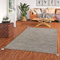 Natur Teppich Bauwolle Kelim Prico Ivory Beige in 8 Größen