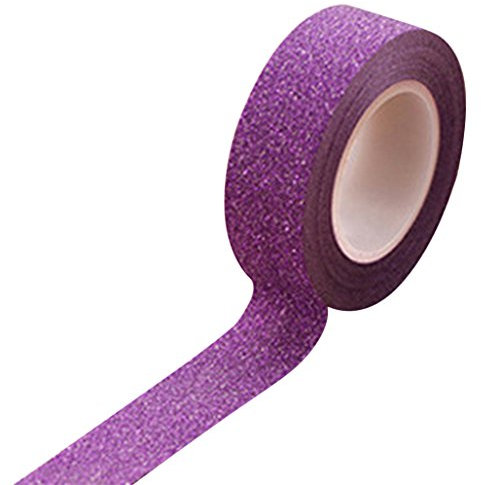 Yosemite Ruban adhésif à paillettes Washi 10 m Taille unique violet