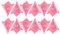 Boolavard Satin 1 pcs, 6 pcs ou 12 pcs Pack Solide Plaine De Mariage Mens Poche Carré Bureau Costume Mouchoir Hanky (12 x Bébé Rose)