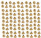 sourcing map 100stk Messing Uberzogene Hohle Ösen Der Metallnieten Goldton M2x2mm de