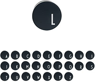 Design Letters MyCharger USB Ladegerät(A-Z) | Netzteil für iPhone | Persönliches Ladegerät mit Buchstabe | Geschenk für Männer, Papa & Vater | Geburtstagsgeschenk | Vatertagsgeschenk | Schwarz