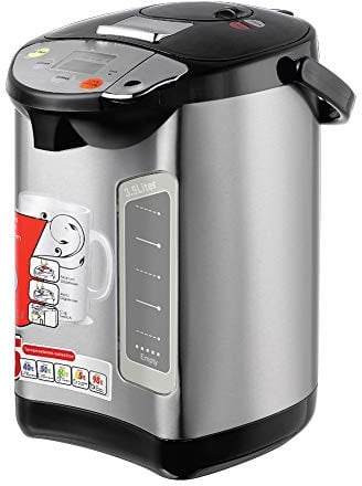 Dispensador de agua caliente termal instantáneo - Pantalla LCD Indicación del nivel de agua del calentador de agua de acero inoxidable - Para preparar bebidas calientes Postres de cocina (3.5L, 680W)