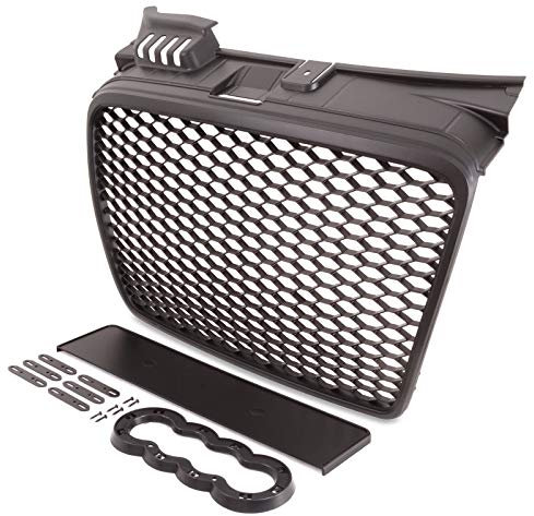 Kühlergrill mit Wabenmuster, schwarz, ohne Abzeichen
