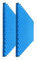WENGWEI egg crate foam 2 Pack 24 X 48 X 2 Blue Acoustic Foam Egg Studio absorbs sound insulation and fills with cushion