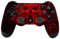SKINOWN Skin Sticker für Sony PlayStation 4 DualShock Wireless Controller (Skull Red)