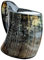Hornerey B-05-Fenrir Hornbecher mit Gravur 0,5l Fenrir, Büffelhorn, 500 milliliters, 1 Stück (1er Pack), Schwarz, Weiß, Braun