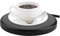 Tassenwärmer mit Touchscreen Schalter, Elektrischer Kaffeetassenwärmer für Bürokaffee, Milch, Tee, Wasser(EU Plug Schwarz)