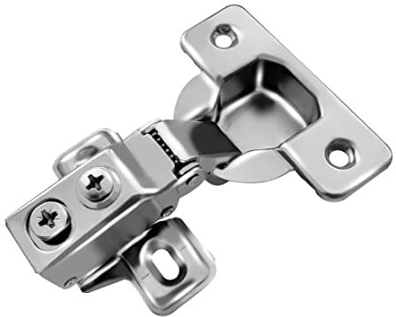 Berta (2 Pieces) 5/8 inch Overlay Face Frame Soft Closing Hinges, 105 Degree 4-Ways 2-Cam Adjustment Concealed Kitchen Cabinet Door Hinges with Screws (5/8 Overlay, 2 Pieces)