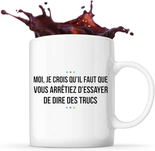 Mug Répliques (Mug Dire des Trucs Blanc)