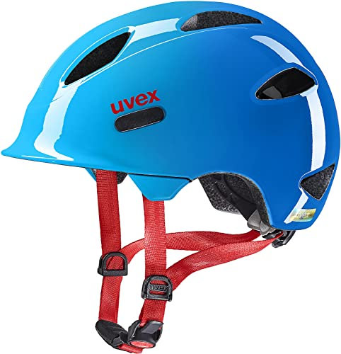 uvex oyo - leichter Fahrradhelm für Kinder - individuelle Größenanpassung - erweiterbar mit LED-Licht - ocean blue - 50-54 cm
