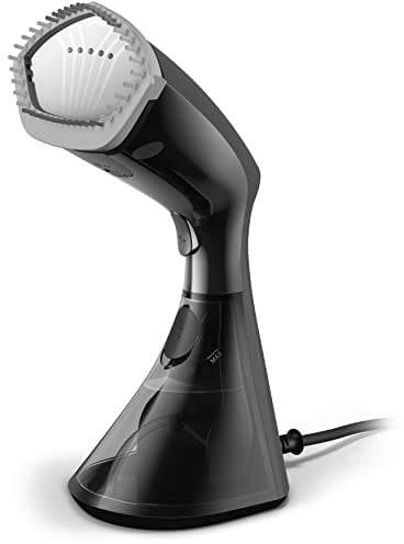 Philips Steamer serie 8000 - Sistema di Stiratura a Vapore Portatile, 1600W, Vapore Fino a 32g/min, Design Ergonomico e Compatto, Piastra Riscaldata SmartFlow, Nero (GC800/80)