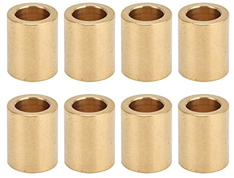 8 Pezzi Manicotto Autolubrificante parti mobili lineari cursori Boccole e bussole Cuscinetti a manicotto in Ottone 8mm Foro 12mm Diametro Esterno 15mm Manicotto Lungo Cuscinetto