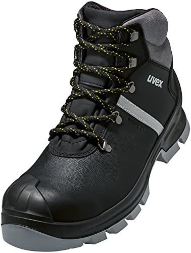 uvex 2 construction S3 SRC - wasserabweisende Leder Sicherheitsstiefel - Metallfrei - Gr 51