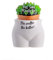Boxer Gifts Wetter The Better Novelty Body Shaped Plant Pot | Funny Rude Home Décor Gift, Ceramic, White,Black, One Size