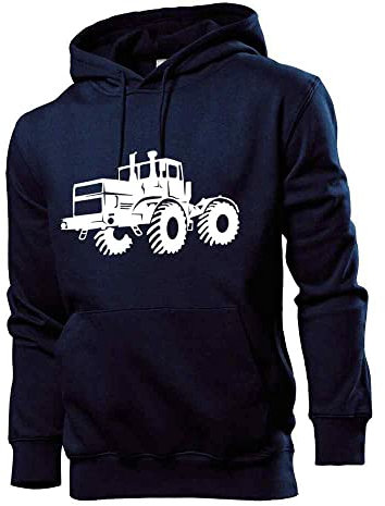 Generisch K700 Traktor Männer Hoodie Sweatshirt Navy XL