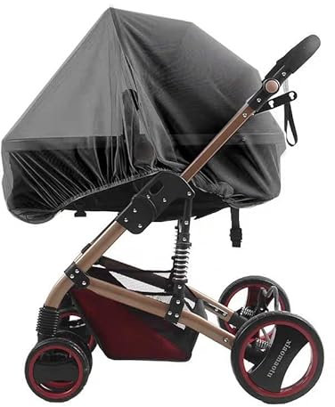 Moustiquaire pour Poussette Universelle Bébé, Maille Fine Moustiquaire Protection Anti-Insecte, Respirant Moustiquaire Bébé pour Porte-Bébé, Moïse, Lit Parapluie, Siège-Auto, Résistant et Lavable