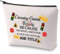 ZJXHPO Crossing Guard Kosmetiktasche Crossing Guard inspirierte MakeupTasche mit Reißverschluss Crossing Guard Wertschätzung Geschenk Best Crossing Guard Ever Kulturbeutel, Crossing Guard Titel,