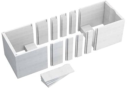 ECOLAM® Styroporträger Styropor Wannenträger Badewanne Rechteckwanne Verfliesbar 120-170 cm x 75 cm universell zum Befliesen 1.029