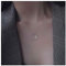 Inilbran Collana con ciondolo a forma di luna crescente Boho Collana girocollo con luna in argento Collana con mezzaluna vintage Collana con luna minimalista Collana con catena celeste per donne e