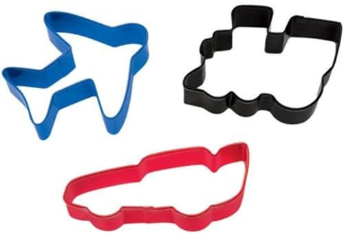 Wilton Cookie Cutter Set Ausstechformen, Transport, Set/3 | Metall Keksausstecher, Ausstecher für Kekse, Plätzchen, Teig, Fondant, Marzipan und mehr