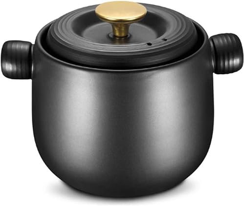GRAWIT Hochtemperaturbeständiger Suppentopf aus Keramik für die Küche, Schmortopf, Kleiner Feuertopf, Kochgeschirr-Sets mit Deckeltopf für Suppe Made in China