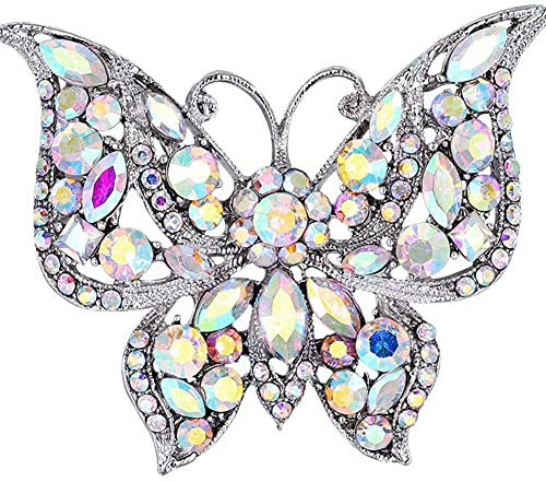 Danlai Frauen Kristall Schmetterling Broschen Stifte Lady Hochzeitswanzen Kostüm Broschen Schmuck Dekorative Insekten Broschen Broschen