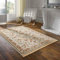 Taracarpet Teppich Palazzo Royal Antique Roses Creme 067x210 cm Kurzflor Orientteppich für Wohnzimmer Esszimmer und Schlafzimmer
