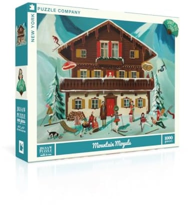 New York Puzzle Company Janet Hill Mountain Moguls – 1000 Teile Puzzle für Erwachsene von Janet Hill
