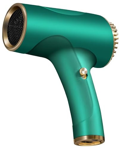 Cordless Hair Dryer,Rechargeable Battery Hair Dryers,Portable Handheld Travel Hair Dryers,Portable Wireless Hairdryer,Small Compact Blow Dryer Quick Drying for Women & Men,2600mAh (Green)