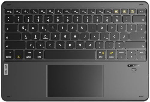 Inateck Tablet Tastatur mit Touchpad, Bluetooth Tastatur kompatibel mit Android/iOS-Systeme/Smartphones/Windows PC/iPad, KB01103