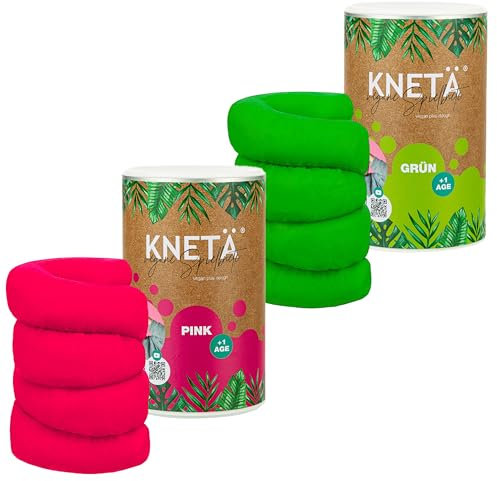 KNETÄ KNET Set I SPARBUNDLE I XXL Papierdose (1.000g) - Vegane Spielknete für Kinder ab 1 Jahr I Made in Germany (Bundle S (2))