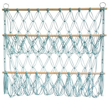 Creperture Stofftier Aufbewahrung Netz Hängematte Wandbehang Plüschtiere Netz Spielzeug Organizer Montage Höhenverstellbar für Kinderzimmer, Spielzimmer, Schlafzimmer, Kinderzimmer, Blau