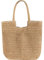 WantGor Straw Beach Bags, Women Summer Woven Tote Bag Large Boho Shoulder Handbags Casual Travel Beach Bag Foldable Hobo Bags (Khaki)