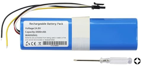 K KYUER 3400mAh Robot Vacuum Cleaner Replacement Batería para Cecotec Conga 3090 3091 3092 1690 1890 2090 2290 for Aspiradoras Battery Vacuum Cleaner RoboVac 14.8V