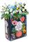Lotvic Ceramic Book-Shaped Flower Vase, Decorative Aesthetic Book Planter, Cute Bookshelf Decor for Home, Living Room, Office