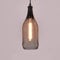 QZQHUSOJ American Country Ceiling Light,Fitting Black Metall Wire Wine Bottle Chandelier,E27 Vintage Wine Glass Ceiling Lamp Creative Wrought Iron Kitchen Dining Room Bedro/C-2