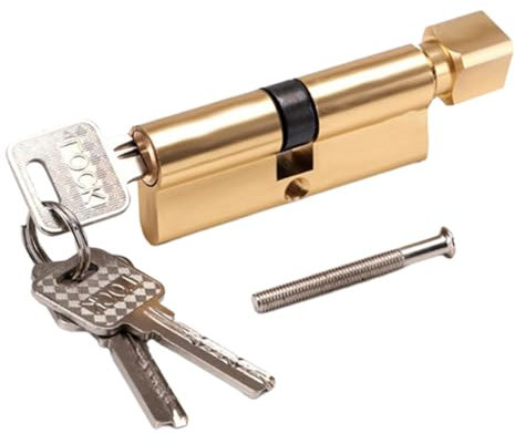 Schließzylinder Haustür Innentür-Schließzylinder aus Holz, universal, klein, Aluminiumlegierung, gleichschließend, einfache Installation Zylinder für Haustürschloss